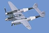 P-38J&nbsp;&nbsp; Lightning, "Geronimo II" Aircraft Model Mahogany Display Model / Toy. Scale: 1/32