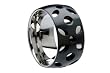 Black Titanium Men's Ring w/ Olive Pattern