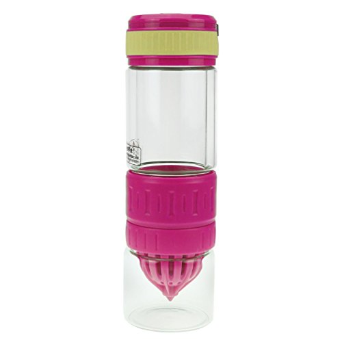 Kitchen Helper Lemon Juicer Cup Juice Cup Health Green 550 ML-Hot Pink Kitchen Helper Lemon Juicer Cup Juice Cup Health Green 550 ML-Hot Pink