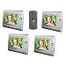ANGEL 4 in 1 Video Intercom with Four Color 7 Monitors and Night Vision Outdoor Camera