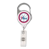Philadelphia 76ers Official Retractable Badge Holder Keychain
