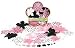 Dahlia Large Flower Box Blends: Pink Poodle Pink/Black