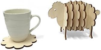 Wooden 3d Sheep Coaster Set, Handmade Animal Coasters