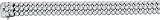 14K 3 Row Bezel Set Diamond Bracelet