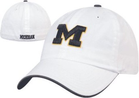 Men's Michigan Wolverines White Casper Franchise Cap