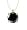 10k Yellow Gold Round Black Diamond Solitaire Pendant Necklace (1.50 ct), 18