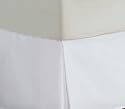 Divatex 200-Thread Count Queen Bed Skirt/Dust Ruffles, White