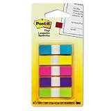 Post-it Flags, 1 2 , Assorted Colors, 100 Dispenser MMM6835CB