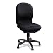 Ambition Pushbutton High-Back Swivel/Tilt Chair, Black