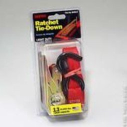 Keeper 85513 Ratcheting Tie Down, 13' x 1 x 400 lbs, with Vinyl Coated S-Hooks