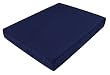 Duro-Med Polyfoam Wheelchair Cushion, Poly/Cotton Cover, Navy, 4 Inch x 16 Inch x 18 Inch