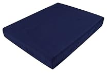Duro-Med Polyfoam Wheelchair Cushion, Poly/Cotton Cover, Navy, 3" x 16" x 18"
