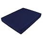 Duro-Med Polyfoam Wheelchair Cushion, Poly/Cotton Cover, Navy, 3" x 16" x 18"