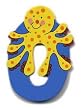 Wooden Octopus Letter O Magnet by The Toy Workshop