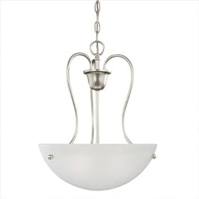 Fenwick Large Pendant in Matte Nickel by Thomas Lighting