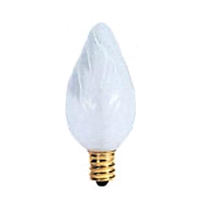 15 Watt Flame Bulb F10 Whtie by Bulbrite