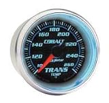 Autometer (6157) Cobalt Transmission Temp Gauges - (2 1/16) Full Sweep Electric (100-260 F) - Includes 1/8 NPT Sender,3/8 1/2 NPT Fittings 8 Harness
