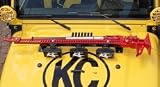 KC7404 KC HiLites Hood Mnt Light Bar: 97-05 Jeep TJ 3-Tab (Lights Sold Separately)