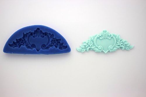 FRENCH MINI SCROLL SILICONE MOLD FOR FONDANT, GUM PASTE, CHOCOLATE, HARD CANDY, FIMO, CLAY, SOAPS
