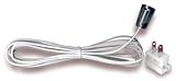 Lamp Cord With Socket And Separate End Plug Is Easy To Install - 6' White (Pkg/5)