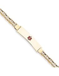 8 Inch 14k Gold Medical Jewelry Bracelet