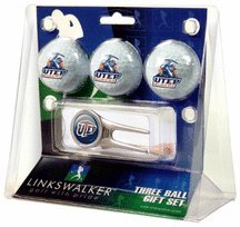Texas Paso) Miners 3 Golf Ball Gift Pack With Cap Tool