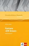Stundenbl�tter Effi Briest. Mit CD-ROM f�r Windows ab 95 - Norbert Berger