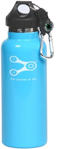 Treksos Insulated Stainless Steel Water Bottle Wide Mouth Vacuum Double Wall BPA Free - 20 Oz / 600 Ml,
