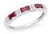 5/8 Carat Ruby and Diamond 14K White Gold Ring 5/8 Carat Ruby and Diamond 14K White Gold Ring
