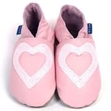 InchBlue Lederschuhe Herzchen rosa