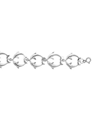 Sterling Silver Dolphin Charm Bracelet