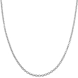 14 Karat White Gold 1.8-mm Diamond-cut Cable Chain (20 Inch)