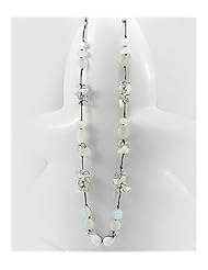 Cotton Mother of Pearls Necklace