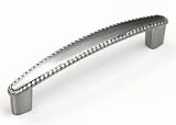 Bead 4-1/4 Inch Brushed Nickel Finish Cabinet Pull Handle with 3-3/4 Inch Hole to Hole Spacing
