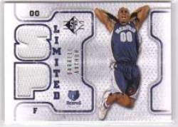 2008-09 SP Authentic Limited Memorabilia #AD Darrell Arthur - Memphis Grizzlies (Piece of Authentic Game-Worn Jersey) (Basketball Cards)