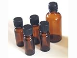 Kingston Amber Mixing Bottles Glass 50ml (with std cap )