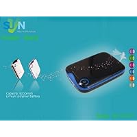 5000mah External Backup Battery for Iphone 4g, 3g, 3gs and 3rd Generation iPod Touch, Motorola Droid, HTC Android, Blackberry (curve, bold, tour, storm) and Many Different Types of Mobile Devices (White/Blue)