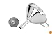 MIU Polished Stainless-Steel Funnel with Strainer