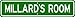 MILLARD ROOM SIGN - Personalized Gift Boy or Girl, Aluminum