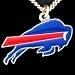 Buffalo Bills Logo Pendant Necklace - NFL Football Fan Shop Sports Team Merchandise