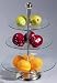 3 TIER STAND - SILVER PLATED AND GLASS 3 TIER STAND