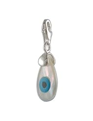 MELINA Charms clip on pendant evil eye sterling silver 925