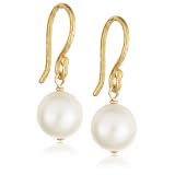 Dogeared Pearls of Love, Beauty, Friendship, Joy, Happiness 8mm White Pearl 14kt Gold Dipped...