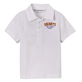 Toddler Boys' Cherokee Short-Sleeve Polo with Back Art - True White