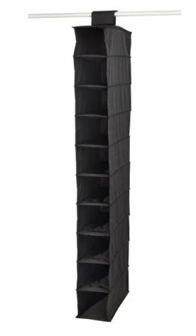 Ikea Skubb Hanging Clothes Closet Storage Shoes Organizer Rack Black