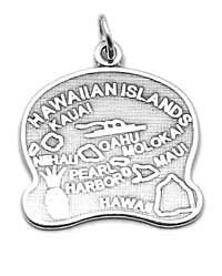 Sterling Silver Hawaii Charm