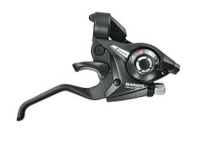 Shimano Acera/Altus ST-EF51 Shifter/Brake Lever - Left, V- Brake, 2-Finger, Black On Sale