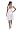 Astrapahl, Edle Abendmode, Knielanges Cocktailkleid, Farbe creme - wei&szlig;, Unikat