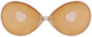Humble Chic Women's Backless Miracle Bra - A - Ultra-Light Adhesive Push Up Bra, Nude