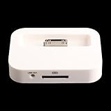TOOGOO(R) Charging Dock Cradle for Apple iPhone 4 with audio output (white)